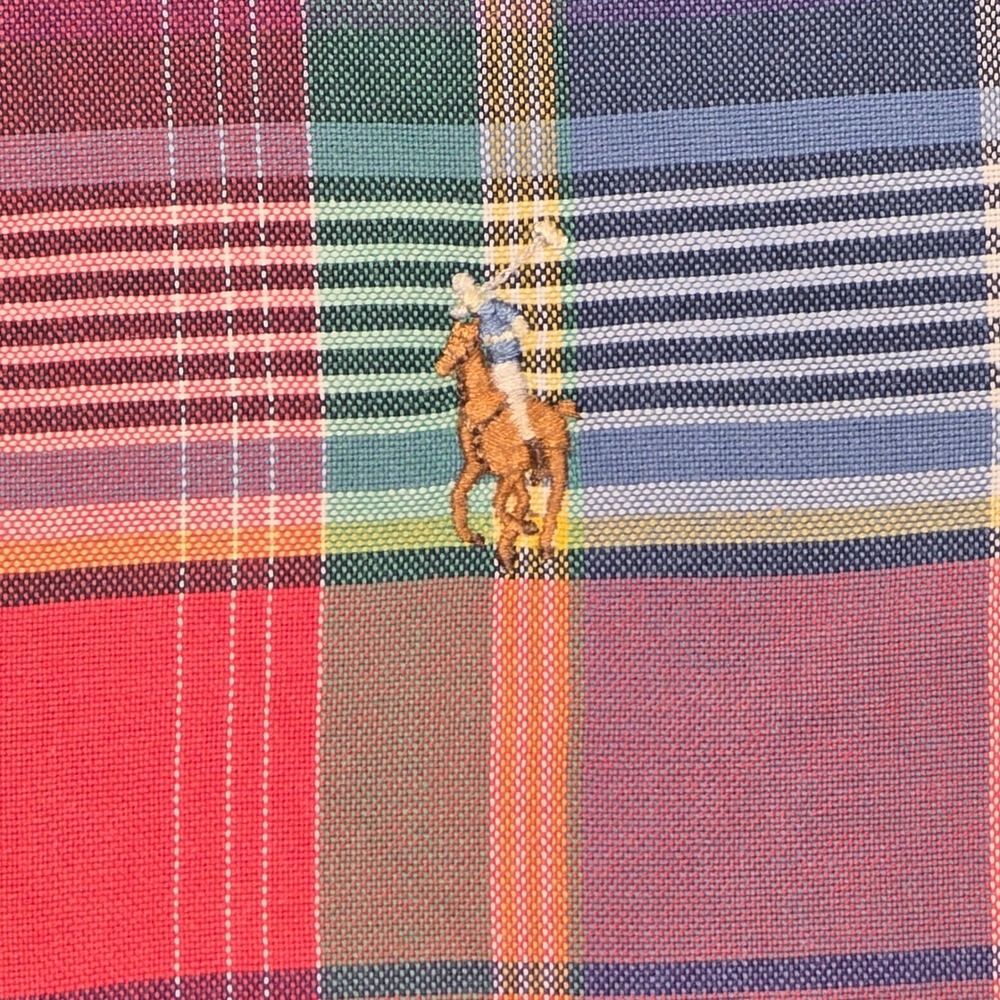 Ralph Lauren Plaid Button Down Shirt Men's XXL Long Sleeve Multicolor Logo - Picture 4 of 9